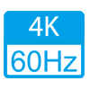 Поддержка разрешения 4К (4096×2160)/60 Гц