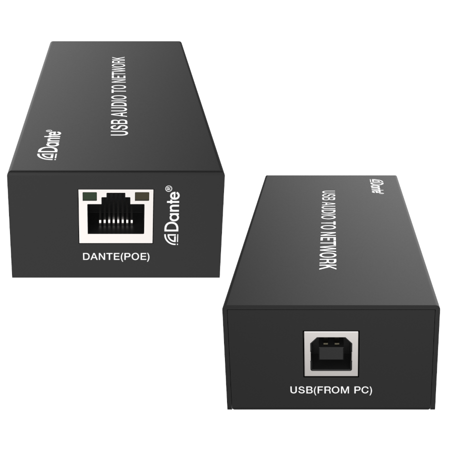 2-канальный USB аудиокодер/декодер Dante® с POE Prestel ADP-USB