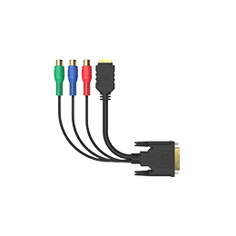 Кабель-переходник DVI-I-HDMI + component