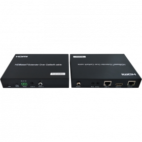 Передатчик и приемник сигнала HDBaseT со звуком по LAN Prestel EHD-4K100A